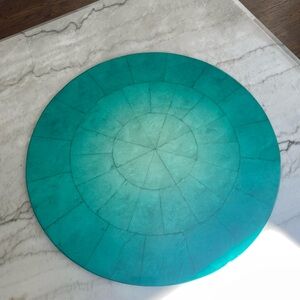 Kim Seybert Teal Round Placemat